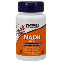 NADH - 10 мг - 60 растительных капсул - NOW Foods NOW Foods