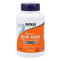 СЕЙЧАС Neptune Krill 1000 — 60 мягких капсул NOW Foods