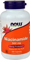 Ниацинамид - 500 мг - 100 капсул - NOW Foods NOW Foods