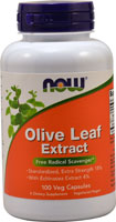 Olive Leaf Extract -- 100 Vegan Capsules (Веганские капсулы) NOW Foods