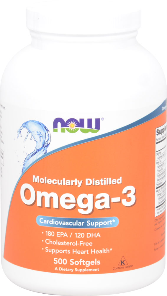 Omega-3 - 500 капсул - NOW Foods NOW Foods