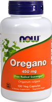 Орегано — 450 мг — 100 растительных капсул NOW Foods