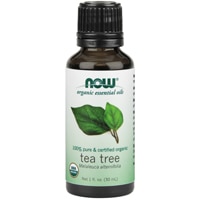 Органические эфирные масла чайного дерева NOW - 1 жидкая унция NOW Foods