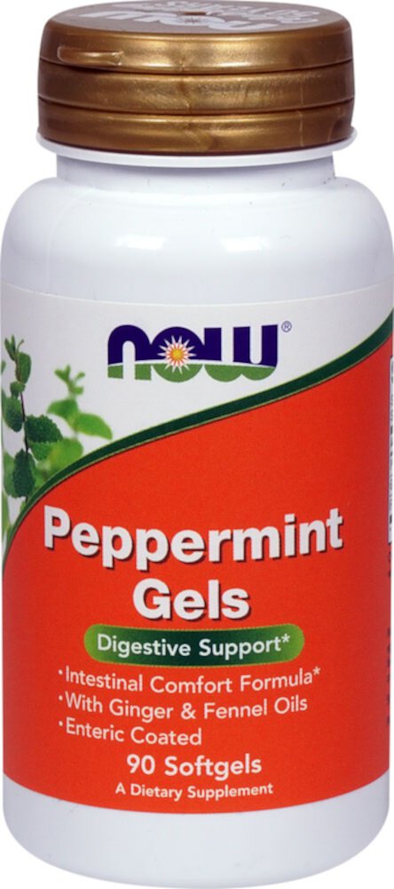 Peppermint Gels -- 90 Softgels (Мягкие капсулы) NOW Foods