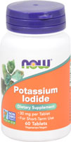 Potassium Iodide -- 30 mg - 60 Tablets (Таблетки) NOW Foods