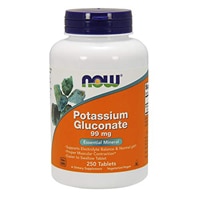 Potassium Gluconate -- 99 mg - 250 Tablets (Таблетки) NOW Foods