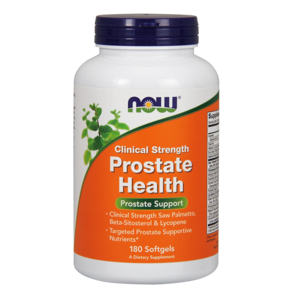 NOW Prostate Health Clinical Strength — 180 мягких капсул NOW Foods