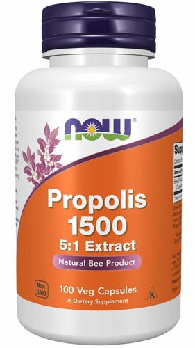 Прополис 1500 - 100 растительных капсул - NOW Foods NOW Foods