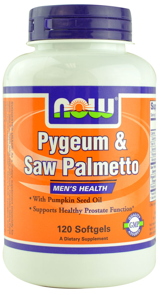 Pygeum & Saw Palmetto -- 120 Softgels (Мягкие капсулы) NOW Foods