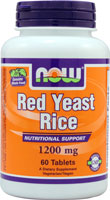 Красный дрожжевой рис NOW — 1200 мг — 60 таблеток NOW Foods