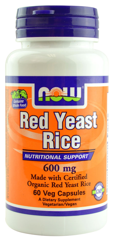 Красный дрожжевой рис NOW - 600 мг - 60 вегетарианских капсул NOW Foods
