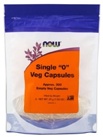 Single "0" Veg Capsules (Вегетарианские капсулы) -- 300 Vegetarian Capsules (Вегетарианские капсулы) NOW Foods