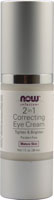 Корректирующий крем для кожи вокруг глаз NOW Solutions 2 в 1 — 1 жидкая унция NOW Foods