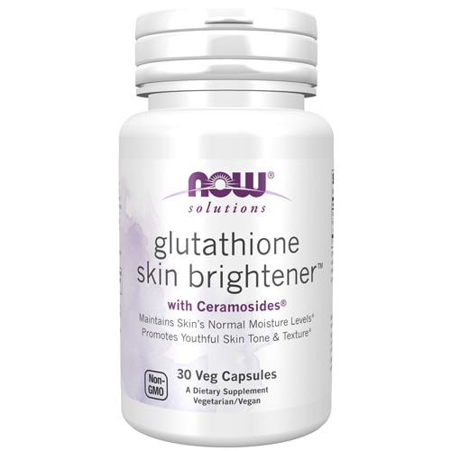 NOW Solutions Glutathione Skin Brightener™ с Ceramosides® -- 30 растительных капсул NOW Foods
