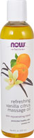 NOW Solutions Освежающее массажное масло с ванилью и цитрусовыми -- 8 жидких унций NOW Foods