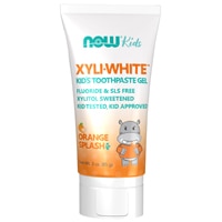 Kids XyliWhite Toothpaste Gel Flouride Free Orange Splash -- 3 oz NOW Foods