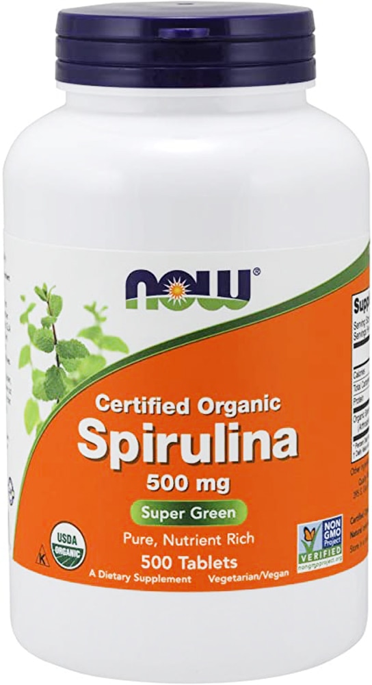 Спирулина - 500 мг - 500 таблеток - NOW Foods NOW Foods