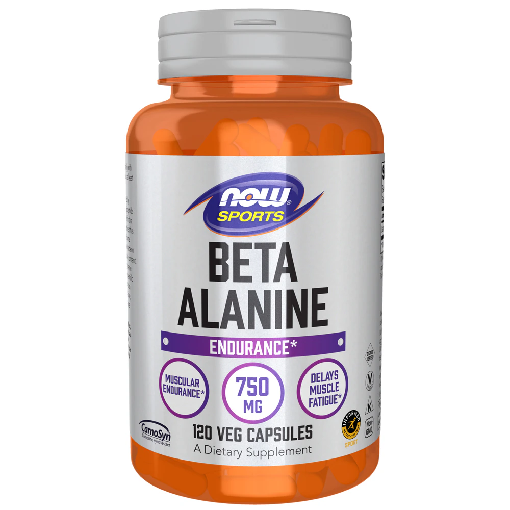 Sports Beta-Alanine - Informed Sport Certified -- 750 mg - 120 Capsules (Капсулы) NOW Foods