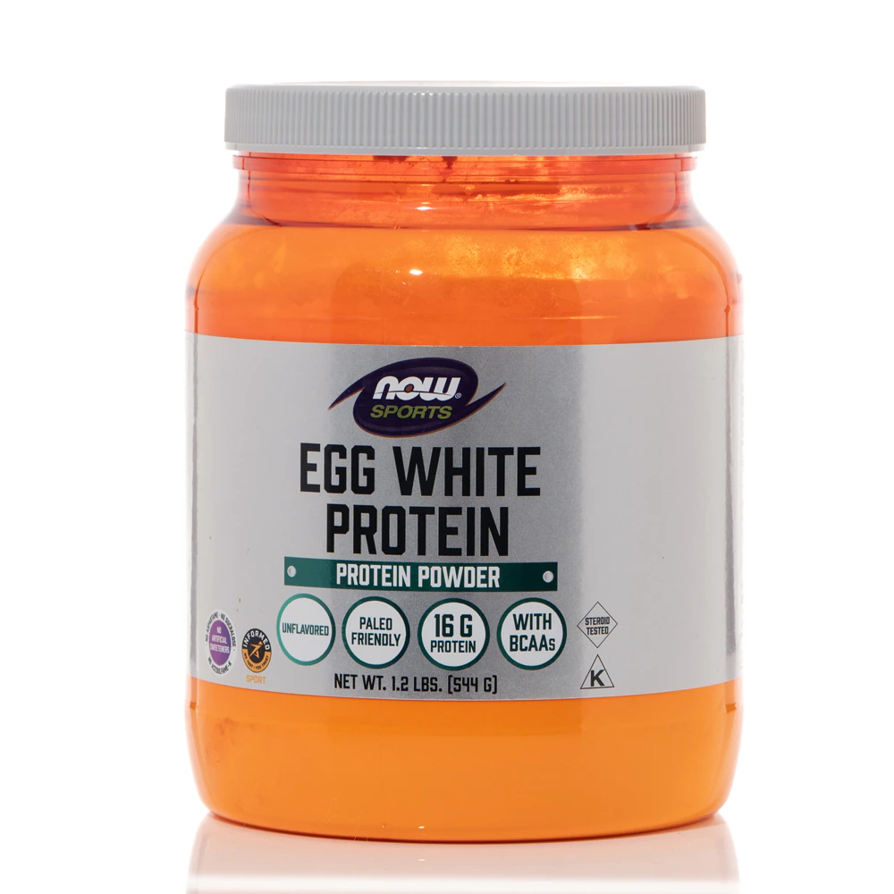 NOW Sports Eggwhite Protein без вкусовых добавок — 1,2 фунта NOW Foods