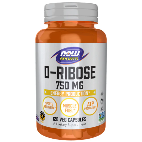 Sports D-Ribose - Informed Sport Certified -- 750 mg - 120 Veg Capsules (Вегетарианские капсулы) NOW Foods