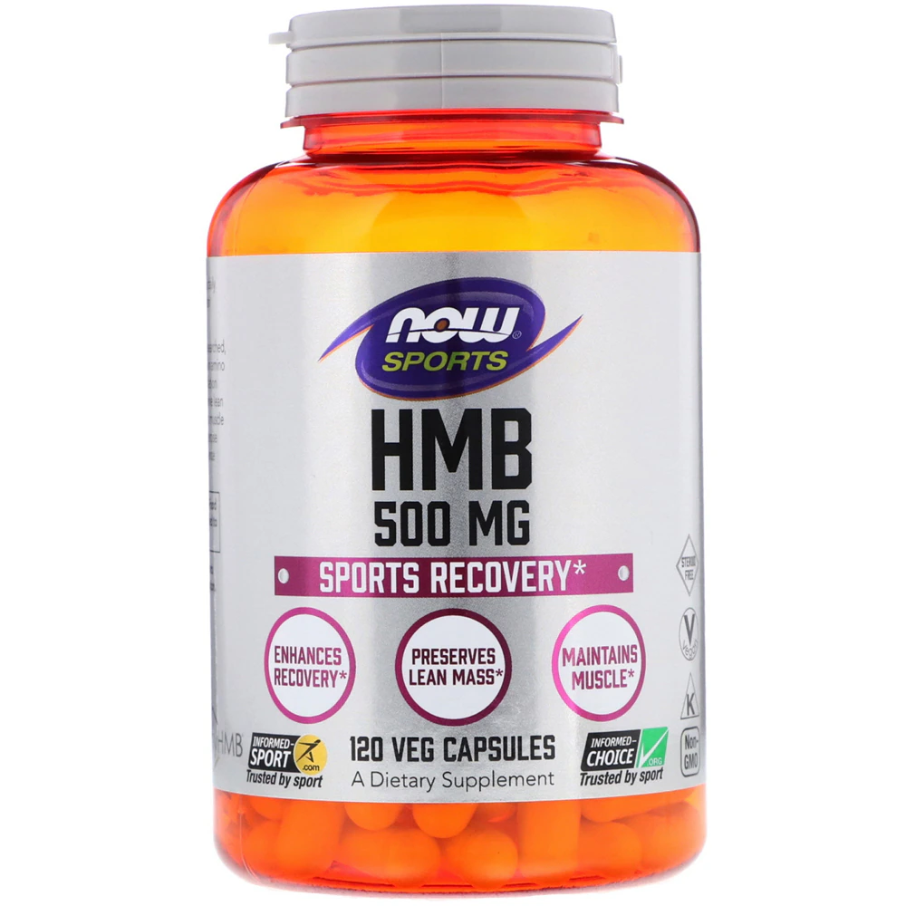 Sports HMB - Informed Sport Certified -- 500 mg - 120 Veg Capsules (Вегетарианские капсулы) NOW Foods