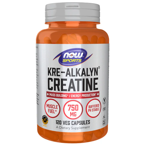 Креатин Kre-Alkalyn 1500 мг, 120 капсул - поддержка наращивания мышечной массы NOW Foods