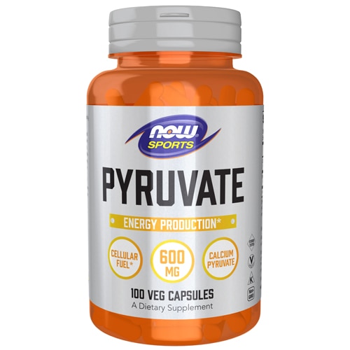 Sports Pyruvate -- 600 mg - 100 Capsules (Капсулы) NOW Foods