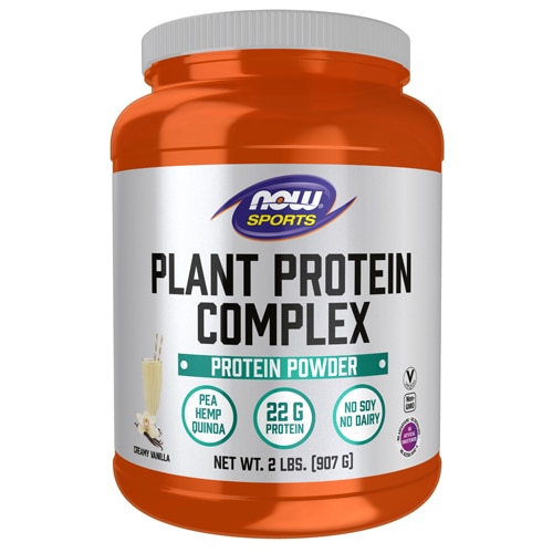 Sports Plant Protein Complex Creamy Vanilla -- 2 lbs NOW Foods