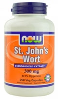 St. John's Wort -- 300 mg - 250 VegCaps NOW Foods