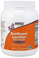 Sunflower Lecithin Powder (Порошок) -- 1 lb (Фунты) NOW Foods