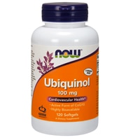 Ubiquinol - 100 мг - 120 мягких капсул - NOW Foods NOW Foods
