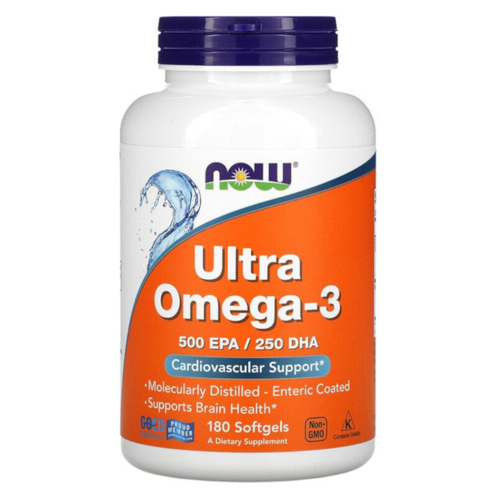 Ultra Omega-3 - 180 капсул - NOW Foods NOW Foods