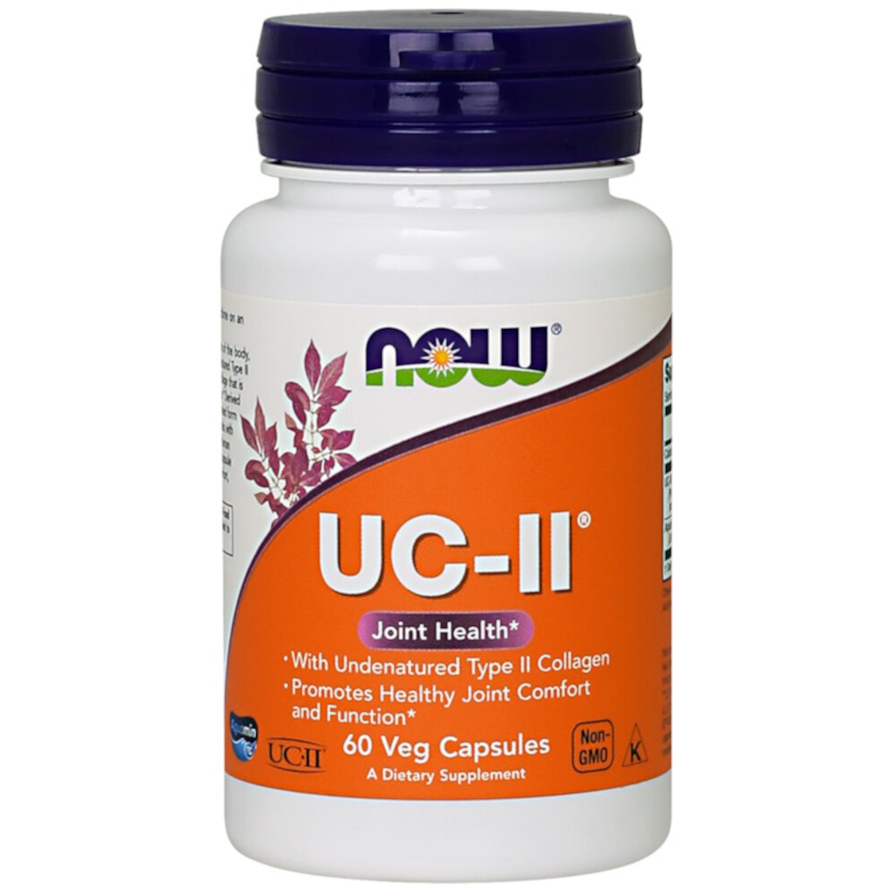 UC-II® для здоровья суставов - 60 вегетарианских капсул - NOW Foods NOW Foods