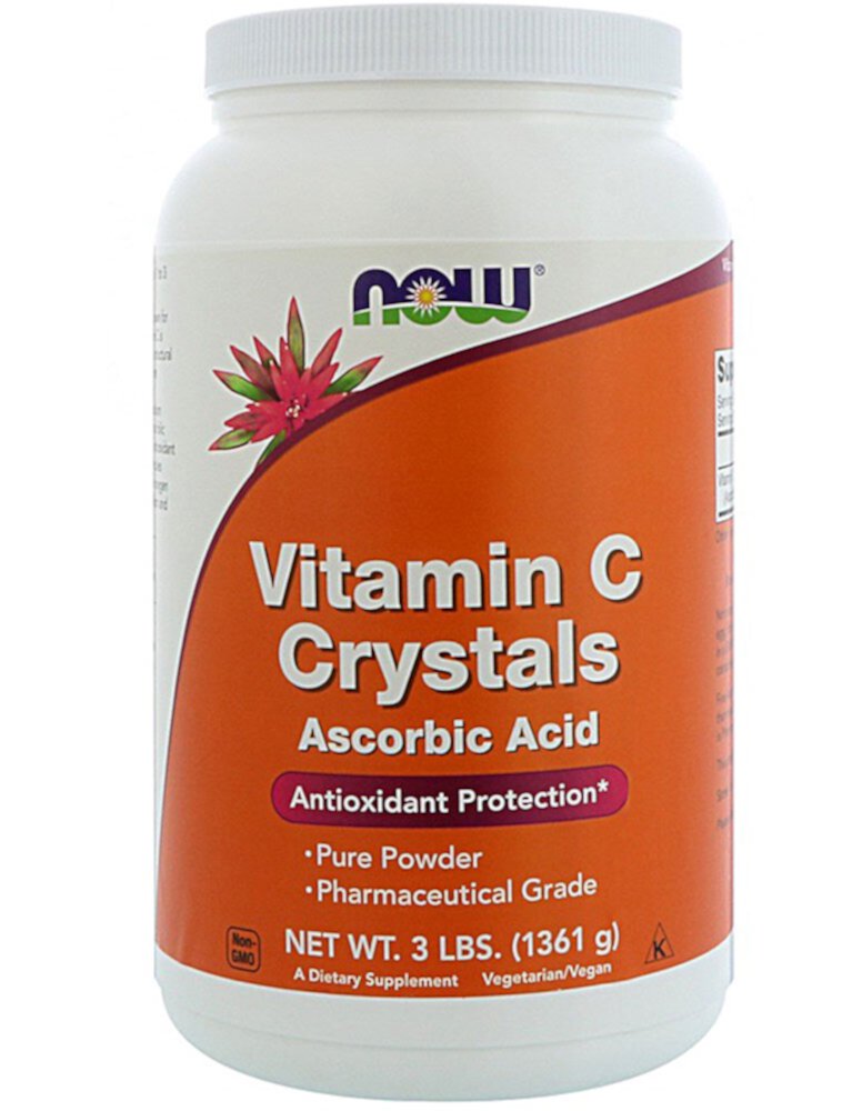 Vitamin C Crystals -- 3 lbs NOW Foods