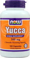 Yucca -- 500 mg - 100 Capsules (Капсулы) NOW Foods