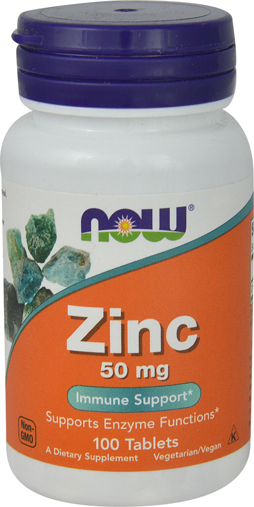Цинк - 50 мг - 100 таблеток - NOW Foods NOW Foods