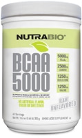 BCAA 5000 Natural Powder (Порошок) Raw Unflavored (Без вкуса) -- 60 Servings (Порции) NutraBio