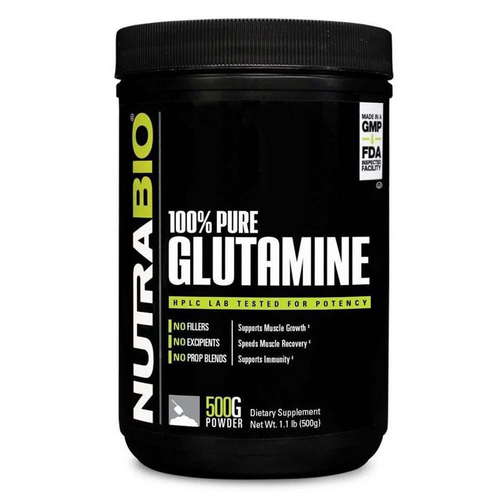 Glutamine -- 1.1 lb (Фунты) NutraBio