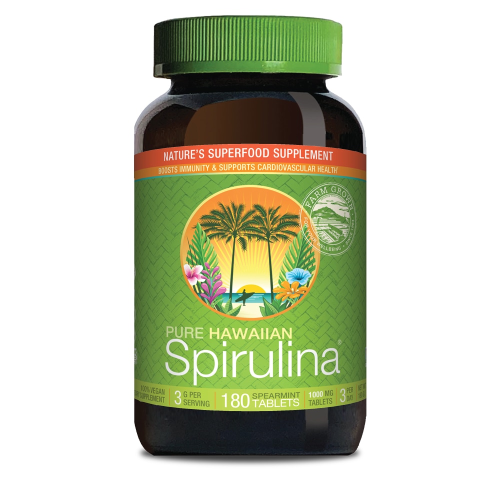 Nutrex Hawaii Spirulina Pacifica® Spearmint – 1000 мг – 180 таблеток Nutrex Hawaii