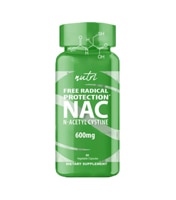 NAC N-Acetyl Cysteine -- 600 mg - 60 Vegetable Capsules (Растительные капсулы) Nutri