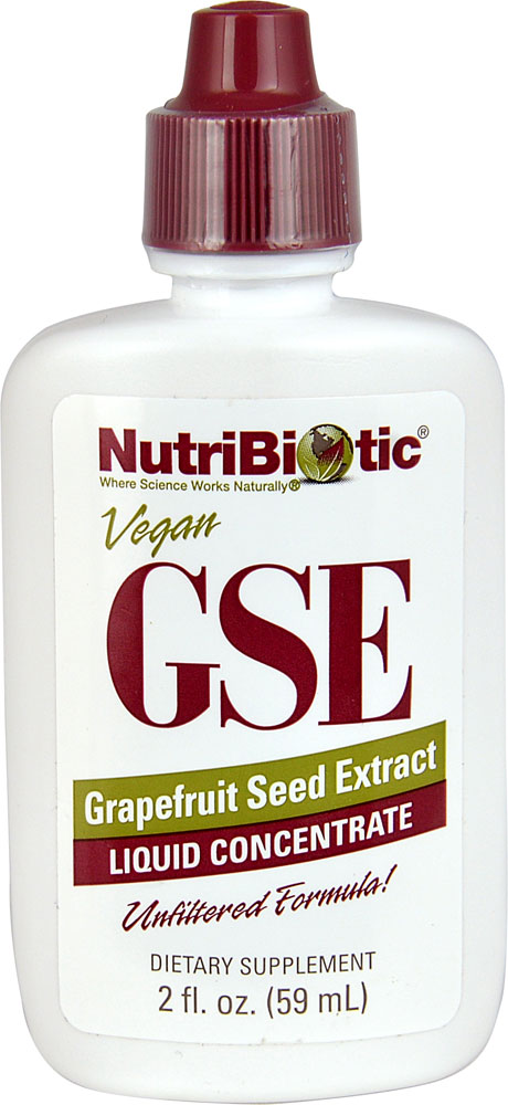 NutriBiotic GSE жидкий концентрат экстракта семян грейпфрута -- 2 жидких унции NutriBiotic