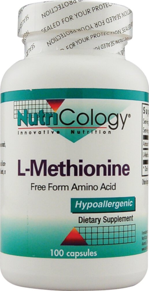 L-Methionine -- 100 Capsules (Капсулы) Nutricology