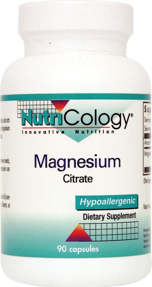 Magnesium Citrate -- 170 mg - 90 Capsules (Капсулы) Nutricology