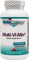 Multi-Vi-Min without Copper and Iron -- 150 Vegetarian Capsules (Вегетарианские капсулы) Nutricology