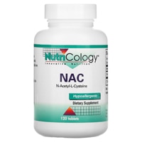 NAC N-Acetyl-Cysteine -- 500 mg - 120 Tablets (Таблетки) Nutricology