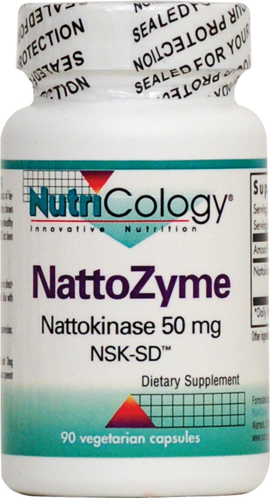 NattoZyme -- 50 mg - 90 Vegetarian Capsules (Вегетарианские капсулы) Nutricology