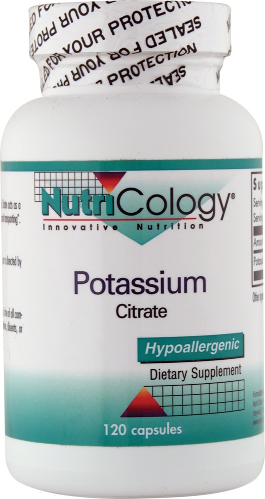 Potassium Citrate -- 120 Capsules (Капсулы) Nutricology