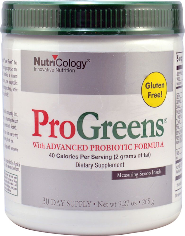 Pro Greens With Advanced Probiotic Formula -- 9.27 oz (Унции) Nutricology