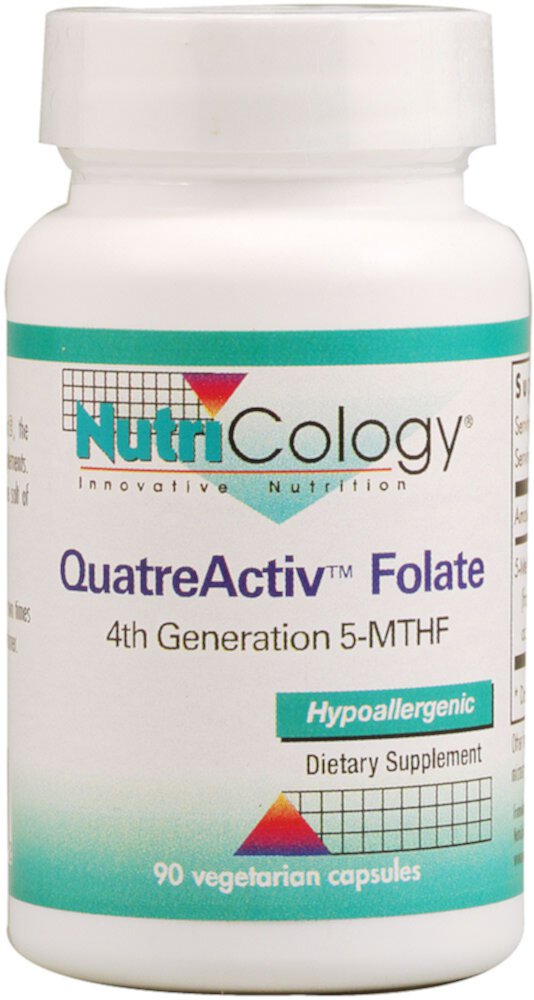 QuatreActiv™ Folate -- 90 Vegetarian Capsules (Вегетарианские капсулы) Nutricology