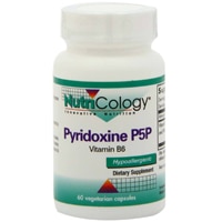 Pyridoxine P5P Vitamin B6 -- 60 Vegetarian Capsules (Вегетарианские капсулы) Nutricology